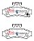 DBA Street Series Ceramic Brake Pads 113.7mm x 56.5mm DB1475SS - Rear