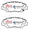 DBA Street Series Ceramic Brake Pads 141.7mm x 56.6mm DB1481SS - Front