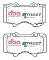 DBA Street Series Ceramic Brake Pads 134.6mm x 77.1mm DB1482SS - Front