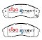DBA Street Series Semi-Metallic Brake Pads 154.1mm x 56.4mm DB1489SS - Front