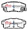 DBA Street Series Ceramic Brake Pads 105.7mm x 43mm DB1493SS - Rear