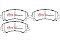 DBA Street Performance Brake Pads 151.8mm x 61.1mm DB15000SP - Front