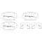 DBA Street Performance Brake Pads 147.7mm x 52.4mm DB15017SP - Front