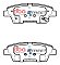 DBA Street Series Ceramic Brake Pads 116.8mm x 43.8mm DB15022SS - Rear