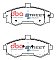 DBA Street Series Ceramic Brake Pads 137.2mm x 63.4mm DB1503SS - Front