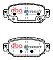 DBA Street Series Ceramic Brake Pads 104mm x 43.6mm DB15045SS - Rear