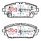 DBA Street Series Ceramic Brake Pads 138mm x 55.7mm DB15046SS - Front