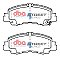 DBA Street Series Ceramic Brake Pads 148.7mm x 60.7mm DB15048SS - Front