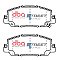 DBA Street Series Ceramic Brake Pads 148.7mm x 61.9mm DB15053SS - Front