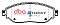 DBA Street Series Semi-Metallic Brake Pads 160mm x 60mm DB15055SS - Front