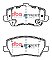DBA Street Series Ceramic Brake Pads 121.6mm x 55.2mm DB15056SS - Front