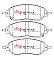 DBA Street Performance Brake Pads 158.5mm x 61.1mm DB15093SP - Front