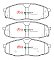 DBA Street Performance Brake Pads 163.9mm x 60.2mm DB15095SP - Front