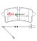 DBA Street Performance Brake Pads 131mm x 62mm DB15096SP - Rear