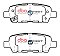 DBA Street Series Ceramic Brake Pads 105.6mm x 37.9mm DB1509SS - Rear