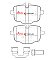 DBA Xtreme Performance Brake Pads 116.1/116.1mm x 72.1/64.9mm DB15109XP - Rear