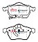 DBA Street Series Ceramic Brake Pads 156.3/155.2mm x 74/74mm DB1510SS - Front