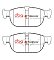 DBA Xtreme Performance Brake Pads 180.2/181.4mm x 74.9/75mm DB15116XP - Front
