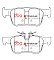 DBA Xtreme Performance Brake Pads 122.3/122.3mm x 51.6/48.1mm DB15117XP - Rear