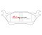 DBA Xtreme Performance Brake Pads 148.8mm x 54.9mm DB15122XP - Rear