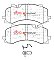 DBA Xtreme Performance Brake Pads 214.1mm x 88.7mm DB15124XP - Front