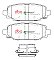 DBA Street Performance Brake Pads 132mm x 48.1mm DB15125SP - Rear