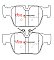 DBA Xtreme Performance Brake Pads 122.9mm x 60.7mm DB15128XP - Rear