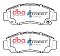 DBA Street Series Ceramic Brake Pads 148.8mm x 59mm DB1515SS - Front