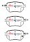 DBA Street Series Ceramic Brake Pads 135.7mm x 66mm DB1516SS - Front