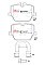 DBA Street Performance Brake Pads 112.6mm x 60.7mm DB15189SP - Rear