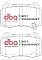 DBA Street Performance Brake Pads 119.7mm x 73.4mm DB1520SP - Front