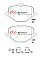 DBA Street Performance Brake Pads 131.9; 131,9mm x 70.1; 78,9mm DB15266SP - Rear