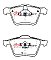 DBA Street Series Ceramic Brake Pads 155.2/156.5mm x 75/74.3mm DB1661SS - Front
