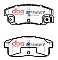 DBA Street Series Ceramic Brake Pads 105.7mm x 43mm DB1671SS - Rear