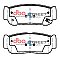 DBA Street Series Ceramic Brake Pads 118.6mm x 48.1mm DB1673SS - Rear