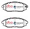 DBA Street Series Ceramic Brake Pads 143.8mm x 56.4mm DB1688SS - Front