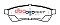 DBA Street Series Ceramic Brake Pads 120.9mm x 38.9mm DB1689SS - Rear