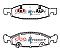 DBA Street Series Ceramic Brake Pads 192.3/194.4mm x 55.4/55.2mm DB1715SS - Front