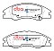 DBA Street Series Ceramic Brake Pads 164.5mm x 59.1mm DB1727SS - Front