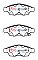 DBA Street Series Ceramic Brake Pads 136.6mm x 52.8mm DB1733SS - Front