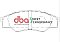 DBA Street Performance Brake Pads 140.1mm x 52.1mm DB1741SP - Front