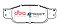 DBA Street Series Ceramic Brake Pads 163.3mm x 58mm DB1746SS - Front