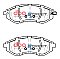 DBA Street Series Ceramic Brake Pads 133.2mm x 48.9mm DB1748SS - Front