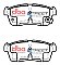 DBA Street Series Ceramic Brake Pads 108.3mm x 45.1mm DB1768SS - Front