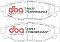 DBA Street Performance Brake Pads 110.4mm x 37.5mm DB1803SP - Rear
