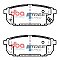 DBA Street Series Ceramic Brake Pads 118.1mm x 47.4mm DB1816SS - Rear