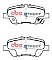 DBA Street Series Ceramic Brake Pads 108.8mm x 46.4mm DB1847SS - Rear