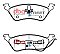DBA Street Series Ceramic Brake Pads 155.5mm x 50.8mm DB1853SS - Rear