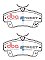 DBA Street Series Ceramic Brake Pads 124.2mm x 64.6mm DB1855SS - Front