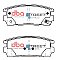 DBA Street Series Ceramic Brake Pads 110.7mm x 45.7mm DB1862SS - Rear